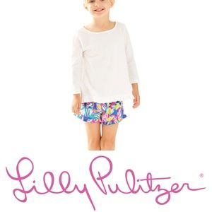 NWT Lilly Pulitzer Girls Mina Top XL - White